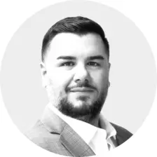 Black and white image of David Cardone