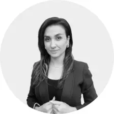 Black and white headshot of Narine Sharyan