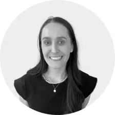 Black and white headshot of Megan LeBlanc
