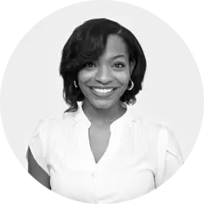 Black and white headshot of Quianna Anderson