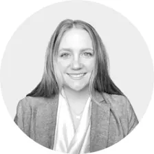 Black and white headshot of Erin Wright