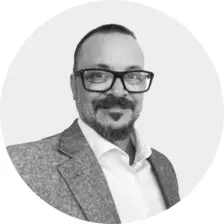 Black and white headshot of Michael De Lisa