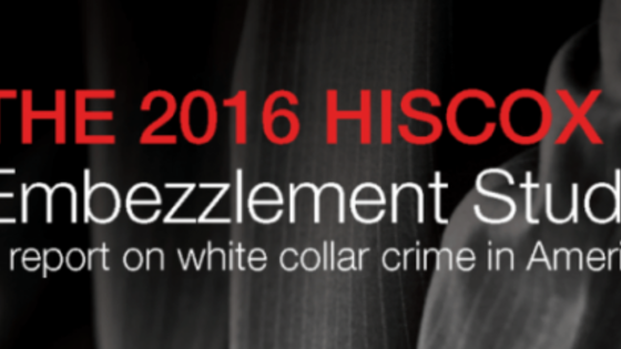 Hiscox 2016 Small Business Embezzlement Study