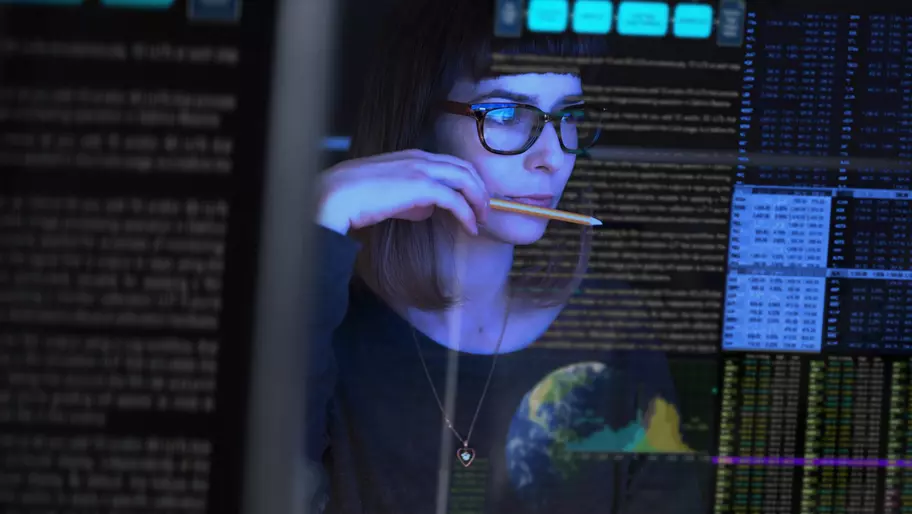 Woman learning about software copyright infringement