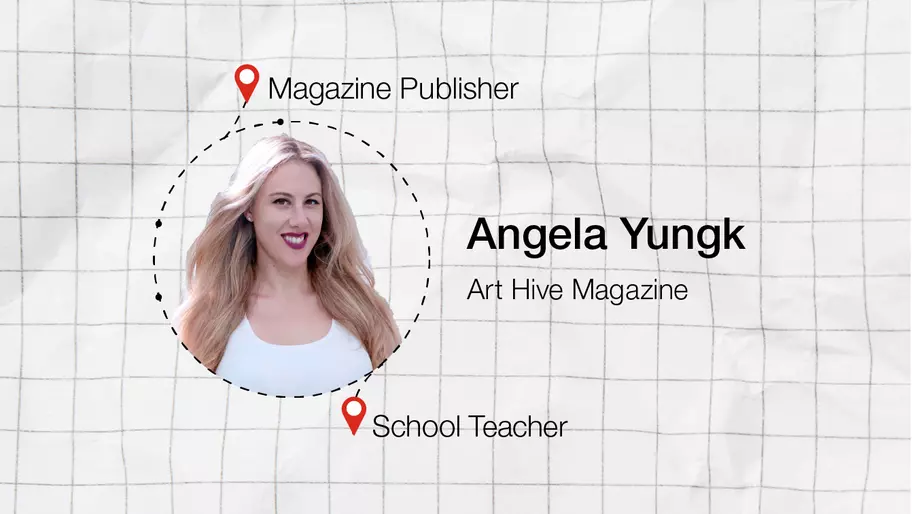 Angela Yungk, co-founder of Art Hive Magazine