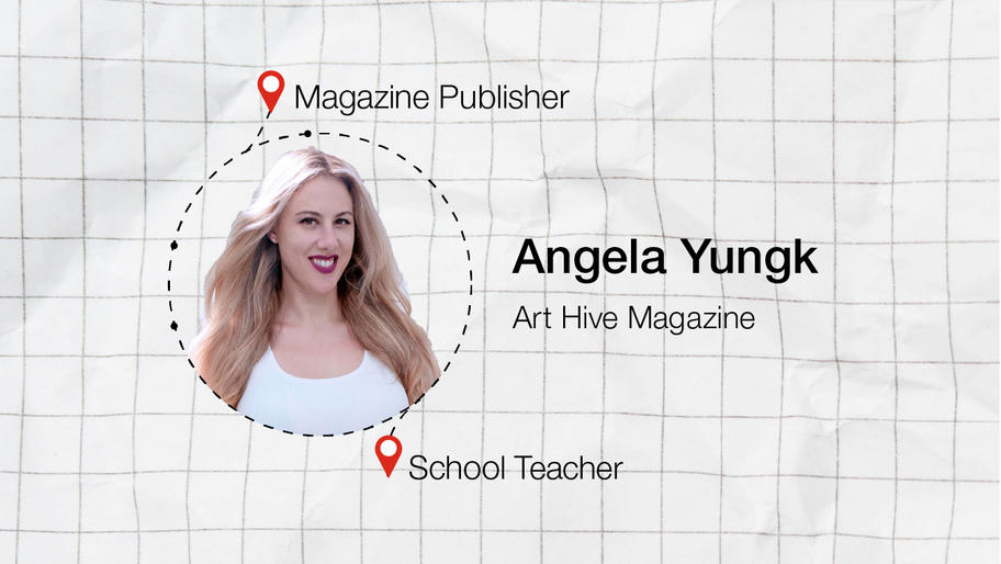 Angela Yungk, co-founder of Art Hive Magazine
