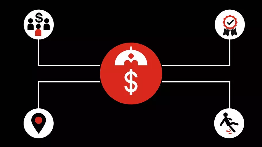 how much does business insurance cost? Insurance icon.