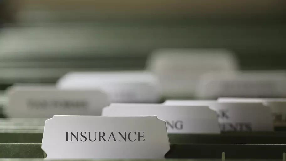 Insurance tab. File, folder. Deductibles, limits, and endorsements.