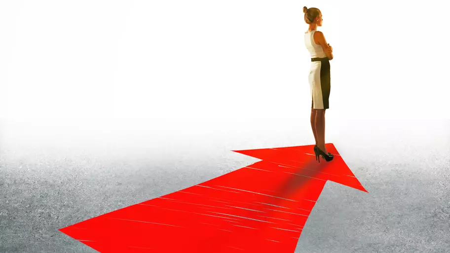 Female entrepreneur dreaming of elevating her small business to the Fortune 500 list