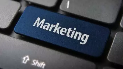 Marketing key on computer keyboard