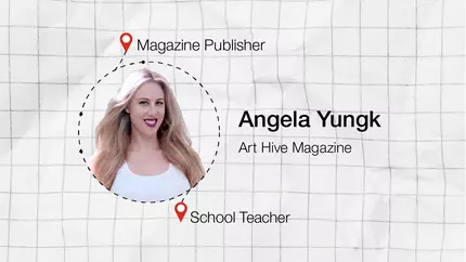 Angela Yungk, co-founder of Art Hive Magazine