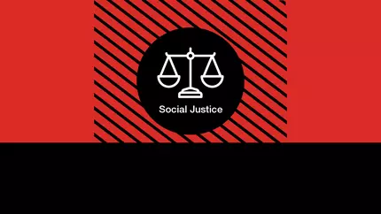 Icon of black and white scale. Social justice.