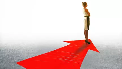 Female entrepreneur dreaming of elevating her small business to the Fortune 500 list